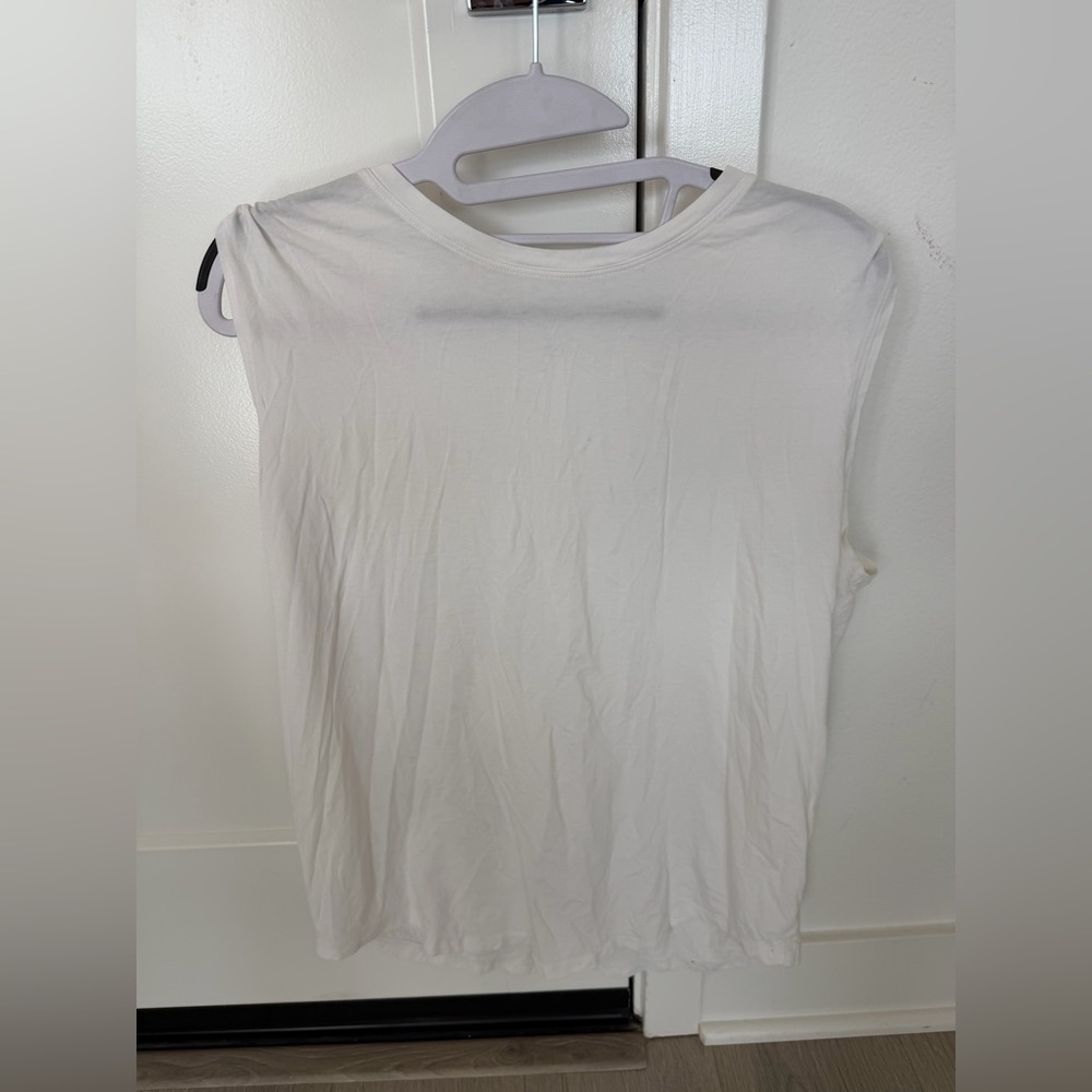 Lululemon white sleeveless cotton tank top